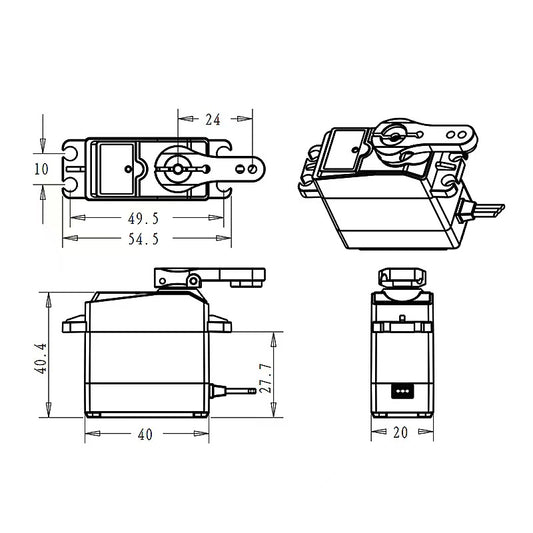 DSSERVO CLS3355 All-Metal Coreless 55KG