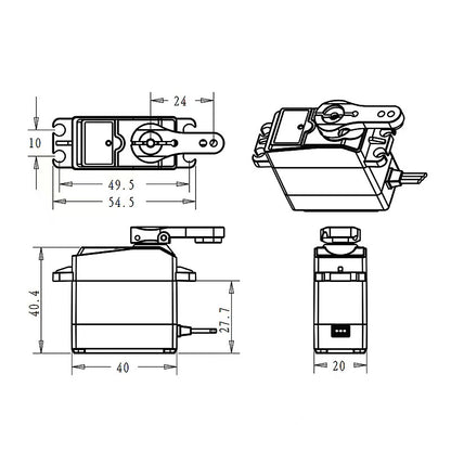 DSSERVO CLS3355 All-Metal Coreless 55KG