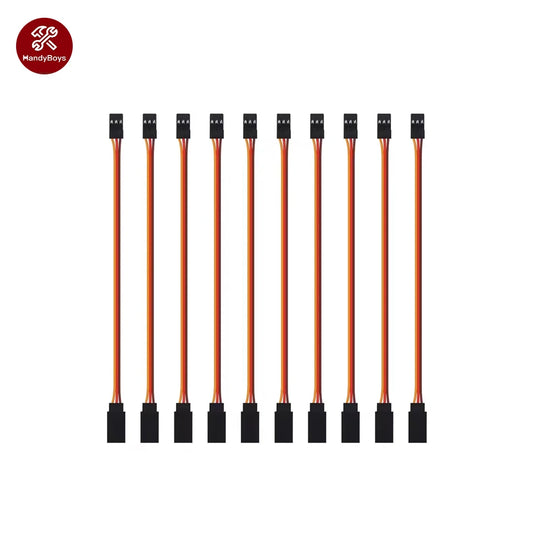 10pcs 50cm 3-Pin Servo Extension Cable Cord Female to Male Lead Wire Connector JR for RC Car Airplanes Remote Control