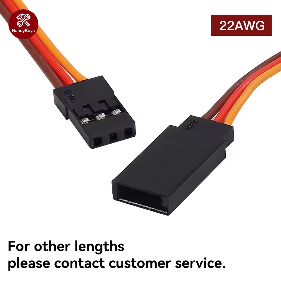 10pcs 50cm 3-Pin Servo Extension Cable Cord Female to Male Lead Wire Connector JR for RC Car Airplanes Remote Control